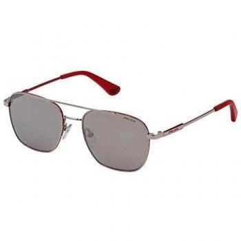 Police SK558 Gafas de Sol Unisex Adulto Palladio Rosso Lucido 50