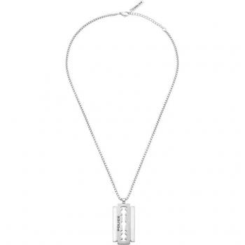 Collar de Hombre Razorblade de Acero Plateado Police
