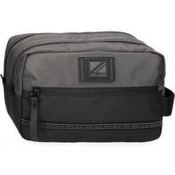 Neceser Stratford dos compartimentos gris Pepe Jeans