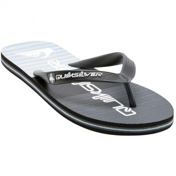 Chanclas Molokai Stripe Negras para Hombre de Quiksilver