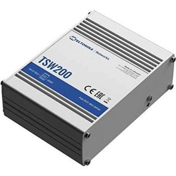 Teltonika Ethernet Switch TSW200 Unmanaged, Desktop, 1 Gbps (RJ-45) porter mengde 8, SFP-porter quantity 2, PoE-porter quantity