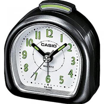 Casio Collection TQ-148-1EF, Reloj con Alarma Diaria y Pantalla de Neón, Negro