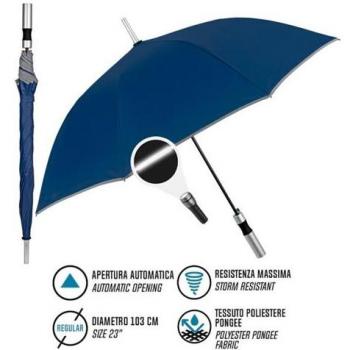 Paraguas Automático Perletti Azul Marino 23
