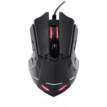 Modecom MC-GM2 Mouse per mano destra con USB Type A, ottico, 2400 DPI M-MC-0GM2-100