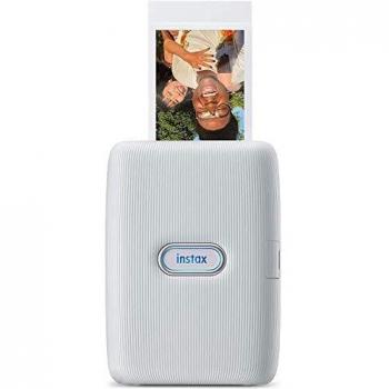 Fujifilm instax mini Link, Stampante Fotografica a Sviluppo Istantaneo per Smartphone, Connessione Bluetooth tra Stampante ed App Dedicata, Foto Formato mini 62 x 46 mm, Bianco (Ash White)