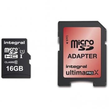 Integral 16GB Micro SDHC 16GB MicroSDHC UHS Class 10 memory card