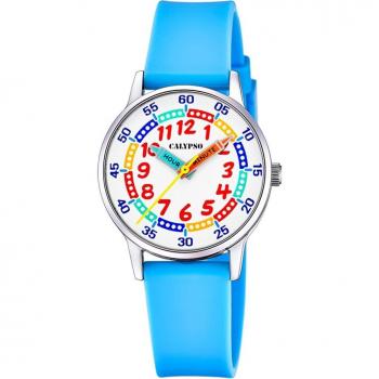 Reloj Calypso K5826/2 Blanco Correa De Caucho, Infantil