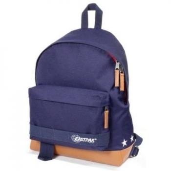 Mochila Eastpak Padded Pak’R de Cuero Morado Oscuro