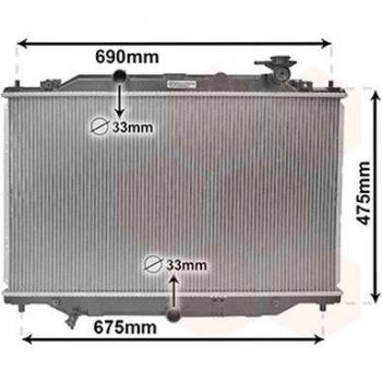 Radiador de Arrefecimento do Motor VAN WEZEL 27002270