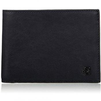 Piquadro Black Square Monedero Compacto, 0.59 Litros, Color Azul (BLU)