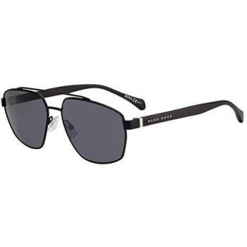 Hugo 1118/S Gafas de Sol, Negro Mate, 61 para Hombre