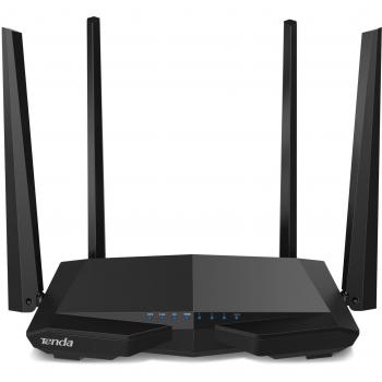 Tenda AC6 Router Wi-Fi AC1200 Dual Band 300 Mbps 2.4 GHz e 867 Mbps 5 GHz, 4 5dBi Antenne, Parental Control e Rete Ospiti, VPN, IPv6