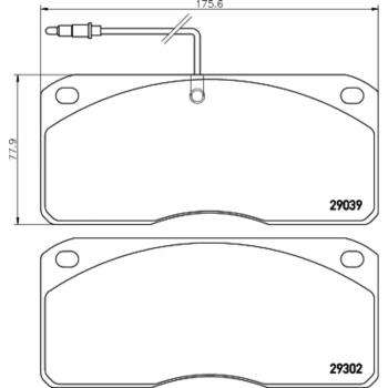 Pastilhas de freio TEXTAR 2903902