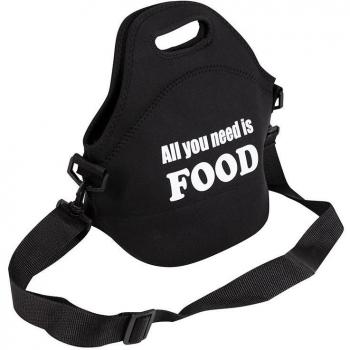 Bolsa almuerzo neopreno 30x30x17cm negra expert bgeu4332 san ignacio