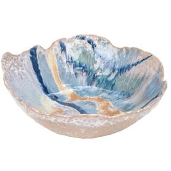 Bandeja De Vajilla Decoracion Plateada 29x30x11cm