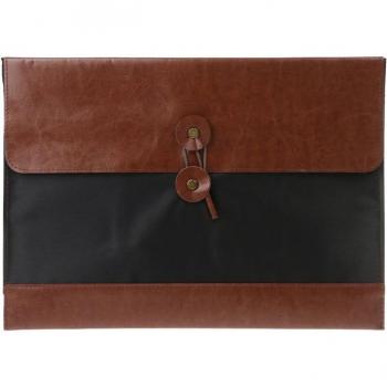 Carpeta organizadora de cuero retro para documentos