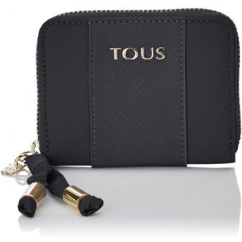 TOUS Brunock Chain, Monedero para Mujer, Negro (Black), 2.5x8x10 cm (W x H x L)
