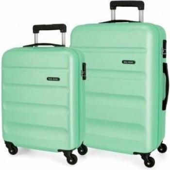 Maletas Rígidas Flex Turquesa 55-65cm Roll Road