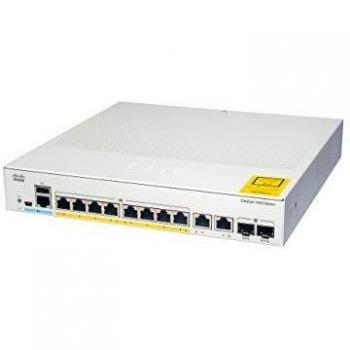 Cisco catalyst c1000-8t-e-2g-l switch gestito l2 8 x 10/100/1000 + 2 x sfp gigabit combo (uplink) montabile su rack