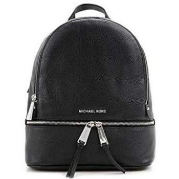 Mochila Rhea Zip Mediana Negra Michael Kors