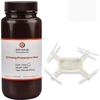 Resina UV ERYONE 405nm per stampa 3D DLP LCD – 0,5 kg trasparente