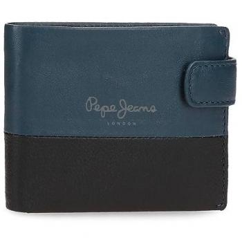 Pepe Jeans Cartera Vertical de Piel Dual Azul Marino