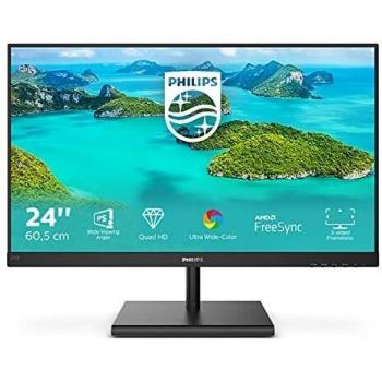 Philips E Line 245E1S/00 LED display 60.5 cm (23.8) 2560 x 1440 Pixel 2K Ultra HD LCD Nero