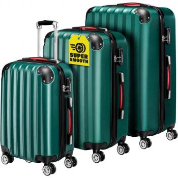 Juego de Maletines Rígidos Verde Baseline ABS 3P