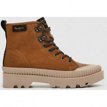 Pepe Jeans para mujer. Botines De Piel Ascot Desert marrón