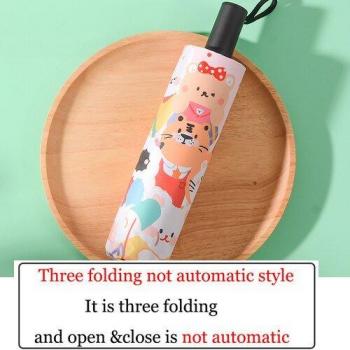 Sombrilla Cartoon Plegable Mujer
