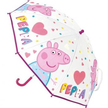 Paraguas manual 46cm rosa oscuro Peppa Pig Having Fun Safta 312272119