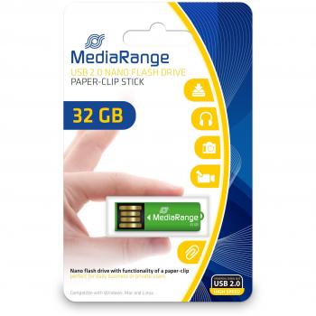 MediaRange MR977 Flash 32 GB Verde