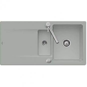 Fregadero Villeroy & Boch Siluet 60 R Cerámica Fossil con Desagüe Automático