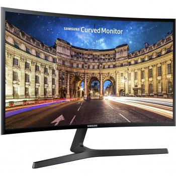 Samsung Monitor CF39 (C27F396), Curvo (1800R), 27, 1920 x 1080 (Full HD), VA, 60 Hz, 4 ms, FreeSync, HDMI, D-Sub, Ingresso Audio, Eye Saver Mode, Nero