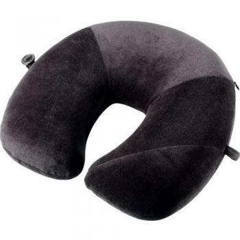 Cojín de Viaje Saludable + Comodidad Suave Negro