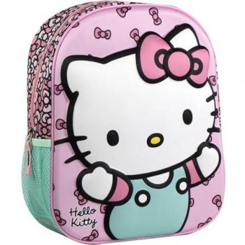 Mochila 3D Hello Kitty para Niños 31x25x10 cm