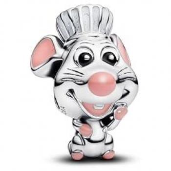 Remy de Ratatouille en Esmalte Blanco – Pandora