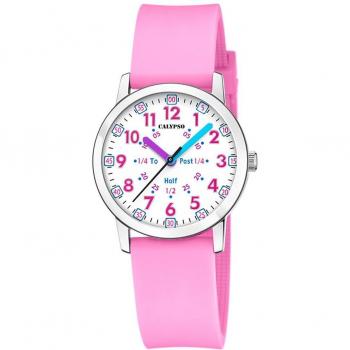Reloj Calypso K5825/2 Blanco Correa De Caucho, Infantil