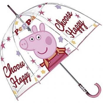 Paraguas Burbuja Peppa Pig Transparente