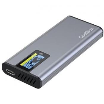 Mini Carcasa Disco Duro SSD Coolbox Coo-Mcm-M2F M.2 NVMe y SATA USB3.2 Gen2