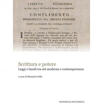 Scrittura e potere. Leggi e bandi tra età moderna e contemporanea. Atti del Convegno (Roma, 24 settembre 2015)
