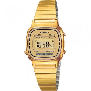 Casio LA670WGA-9DF Reloj Digital de Pulsera para Mujer Acero Dorado