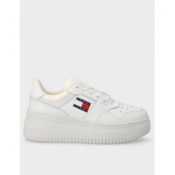 Zapatilla Tommy Hilfiger Retro Basket Flatform Blanca 40