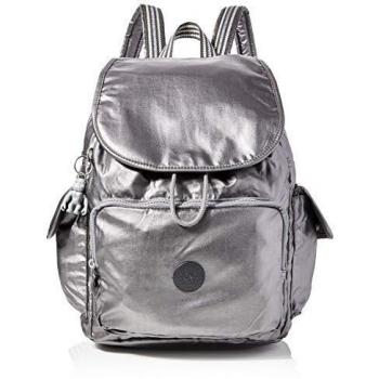 Kipling City Pack, Mochila para Mujer, Negro (Carbon Metallic), 32x37x18.5 cm