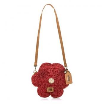 Bandolera Mustang Rojo Cierre Cremallera