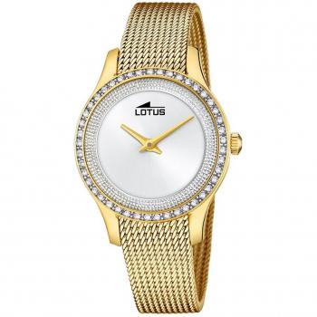 Reloj De Mujer Lotus Bliss Con Esfera Plateada 18827/1