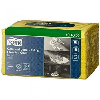 Tork Paños de Limpieza Premium 194650 – Pack de 40 Paños Amarillos