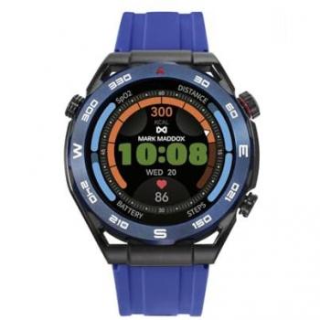 Reloj Inteligente Mark Maddox HS2004‑30 Metal Negro con Bisel Azul