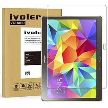 IVoler Vetro Temperato Compatibile con Samsung Galaxy Tab S 10.5 Pollici (SM-T800/SM-T805), Pellicola Protettiva, Protezione per Schermo