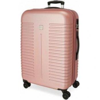 Maleta Mediana Roll Road India Rígida 70cm Nude